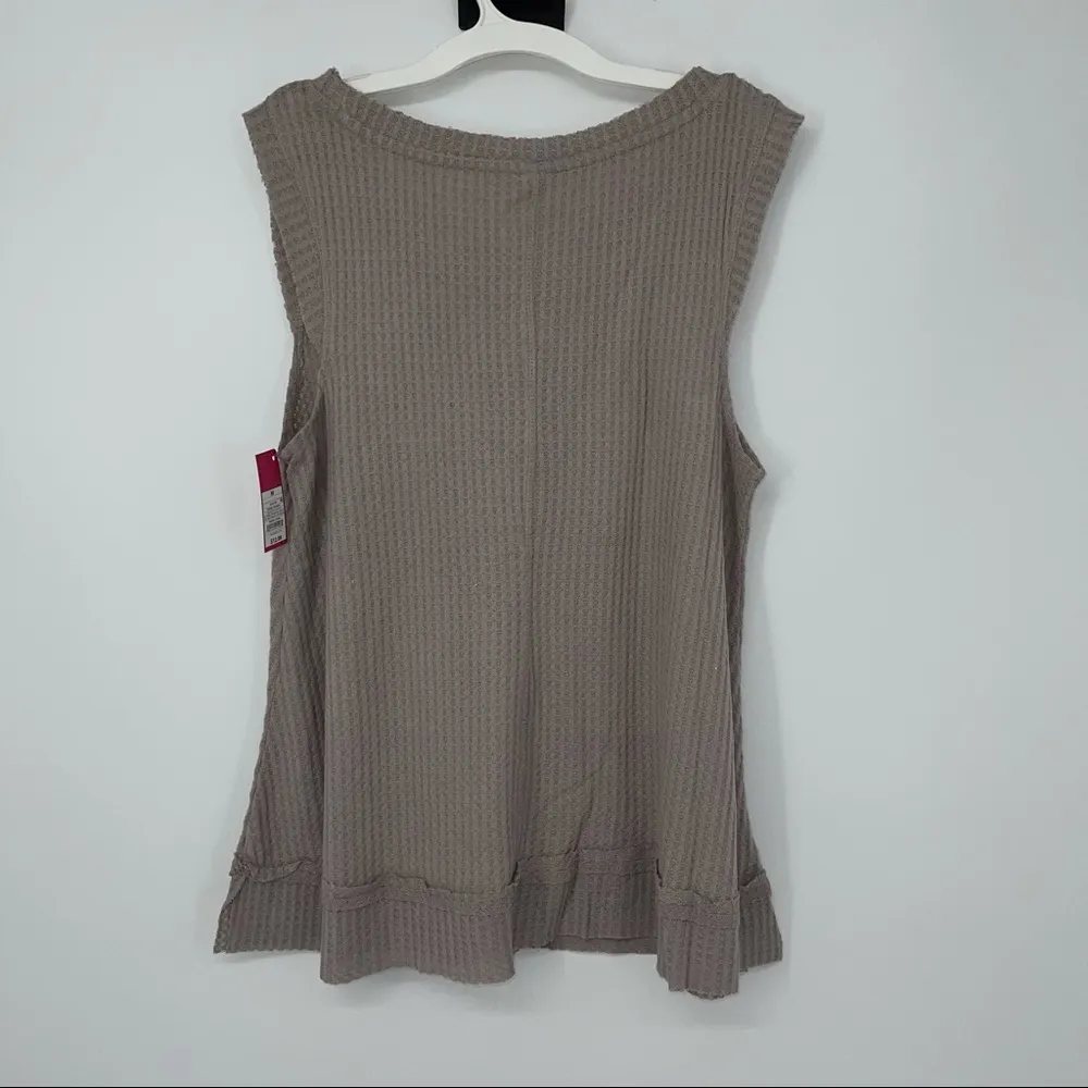 XHILARATION SLEEPWEAR LIGHTWEIGHT TAN TANK MEDIUM - Image 3