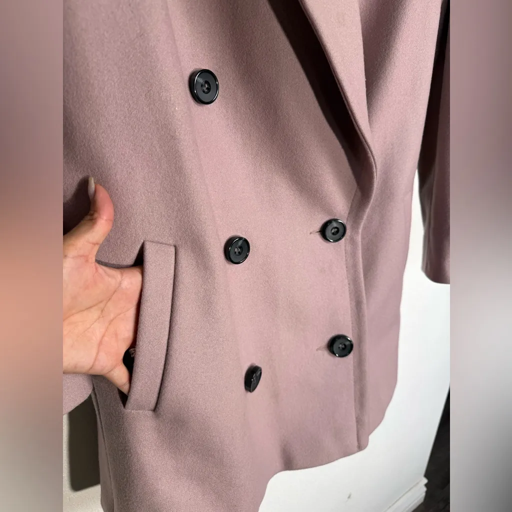 Topshop Blush Pink Oversize coat size 6 - Image 4
