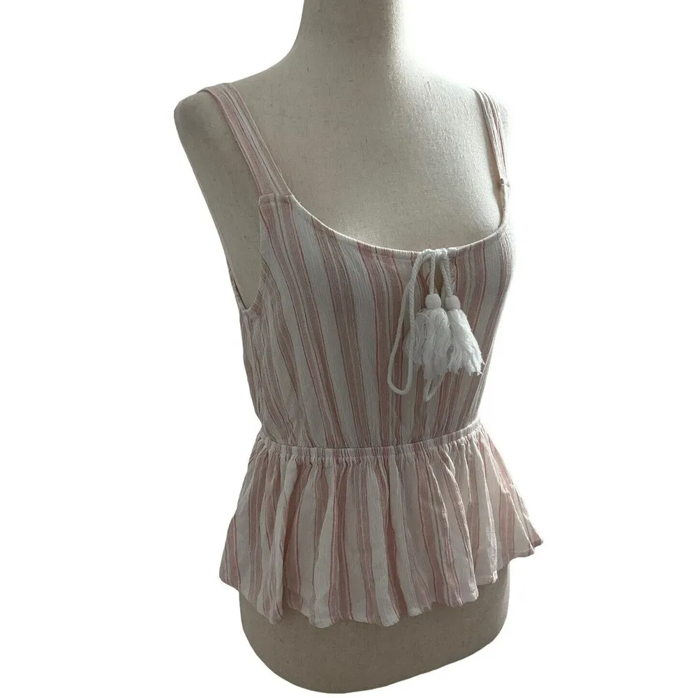 Forever 21 Women Size Small Bohemian Summer Top Shirt Blouse Boho 18-678 - Image 2