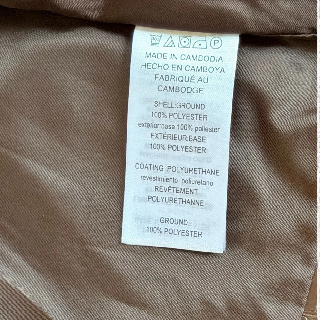 MICHAEL Michael Kors Chocolate Croc-Embossed Faux Leather Jacket medium NWT - Image 3