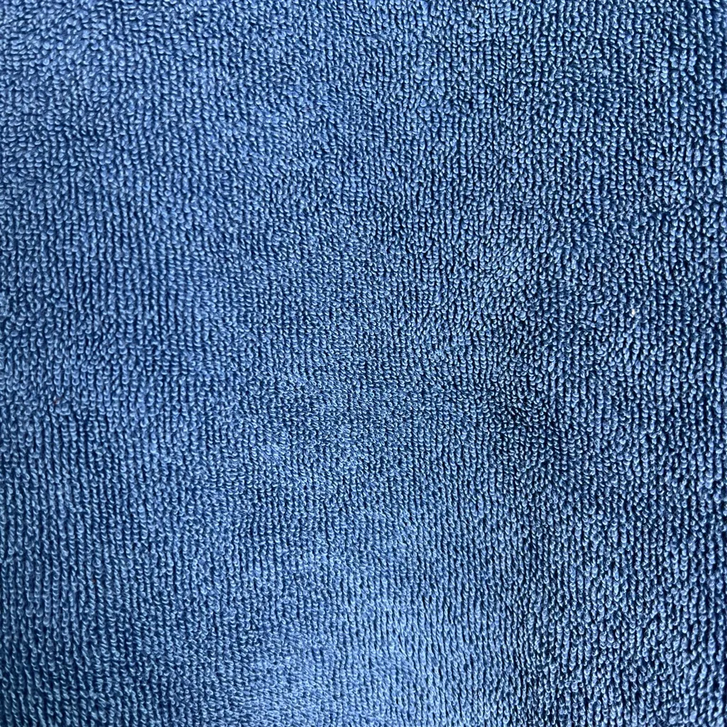 DONNI Women’s Terry Cloth Half Zip Pullover Sweatshirt Blue Size M Made in USA Size M - Image 7