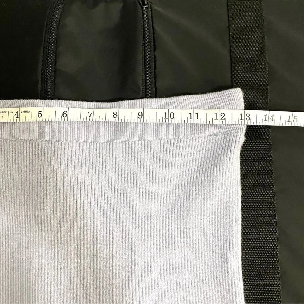 Pink Rose Blue Periwinkle Soft Ribbed Knit Full-zip Top Skirt Matching Set S - Image 12