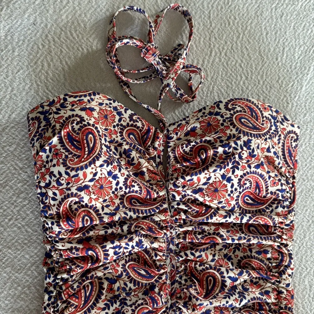 Veronica Beard Hazina Paisley Ruched One-Piece Swimsuit, Medium, $328 - Image 12
