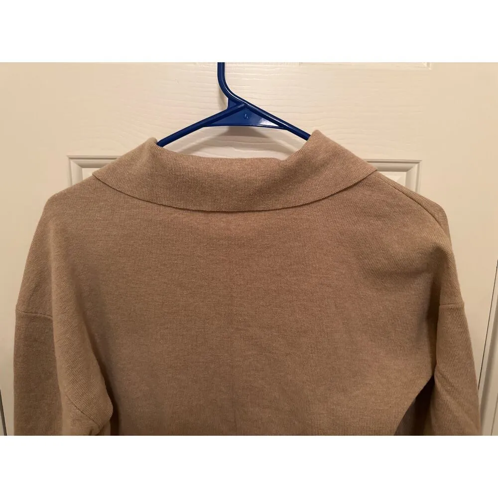 OAT New York Beige Sweater Brown Size M - Image 5
