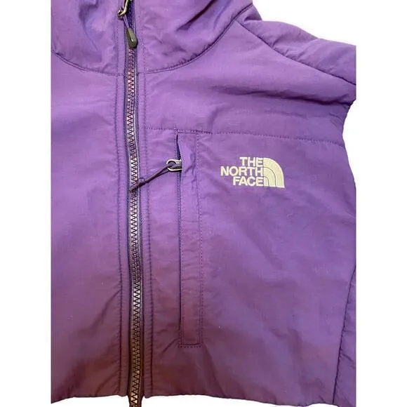 EUC The‎ North Face Denali Fleece Collared Full Zip Jacket Purple Women Small - Image 3