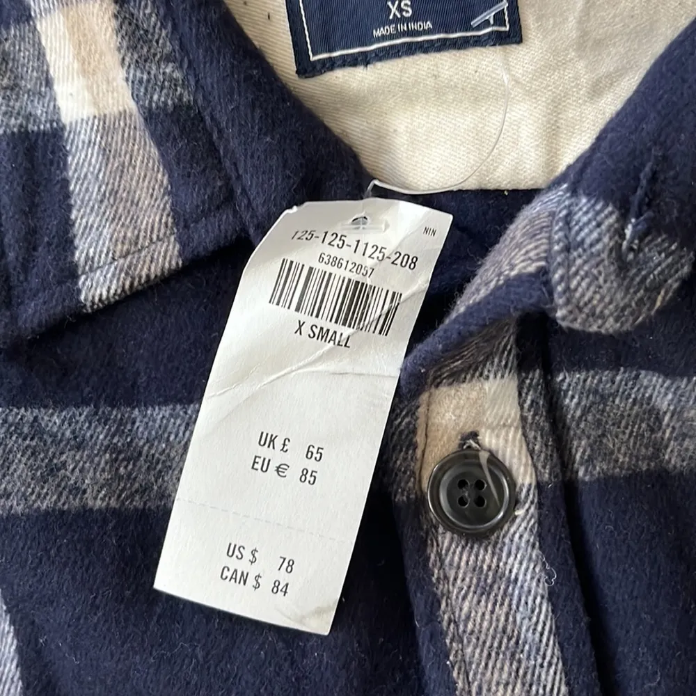 Abercrombie & Fitch Women’s plaid Flannel boyfriend button down Shirt size XS - Image 4