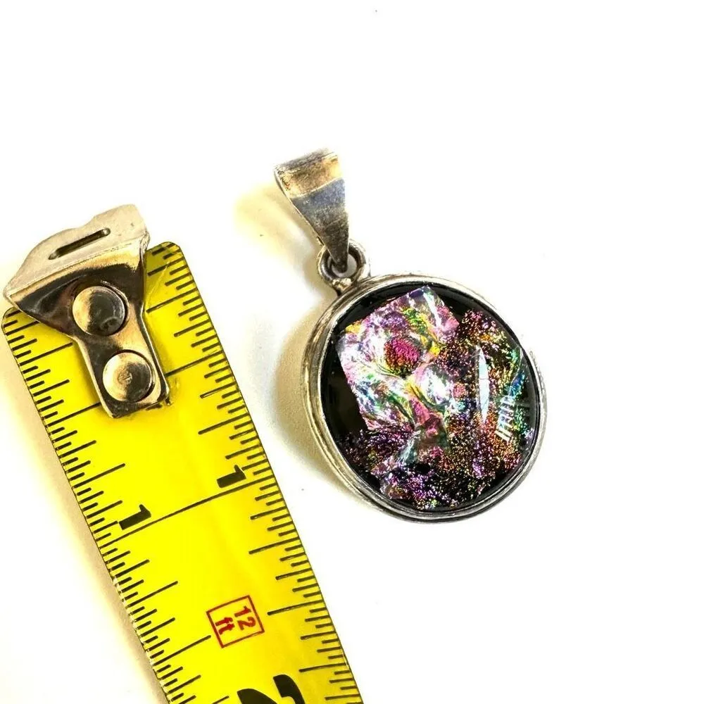 Sterling silver Dichroic Glass Pendant - Image 6