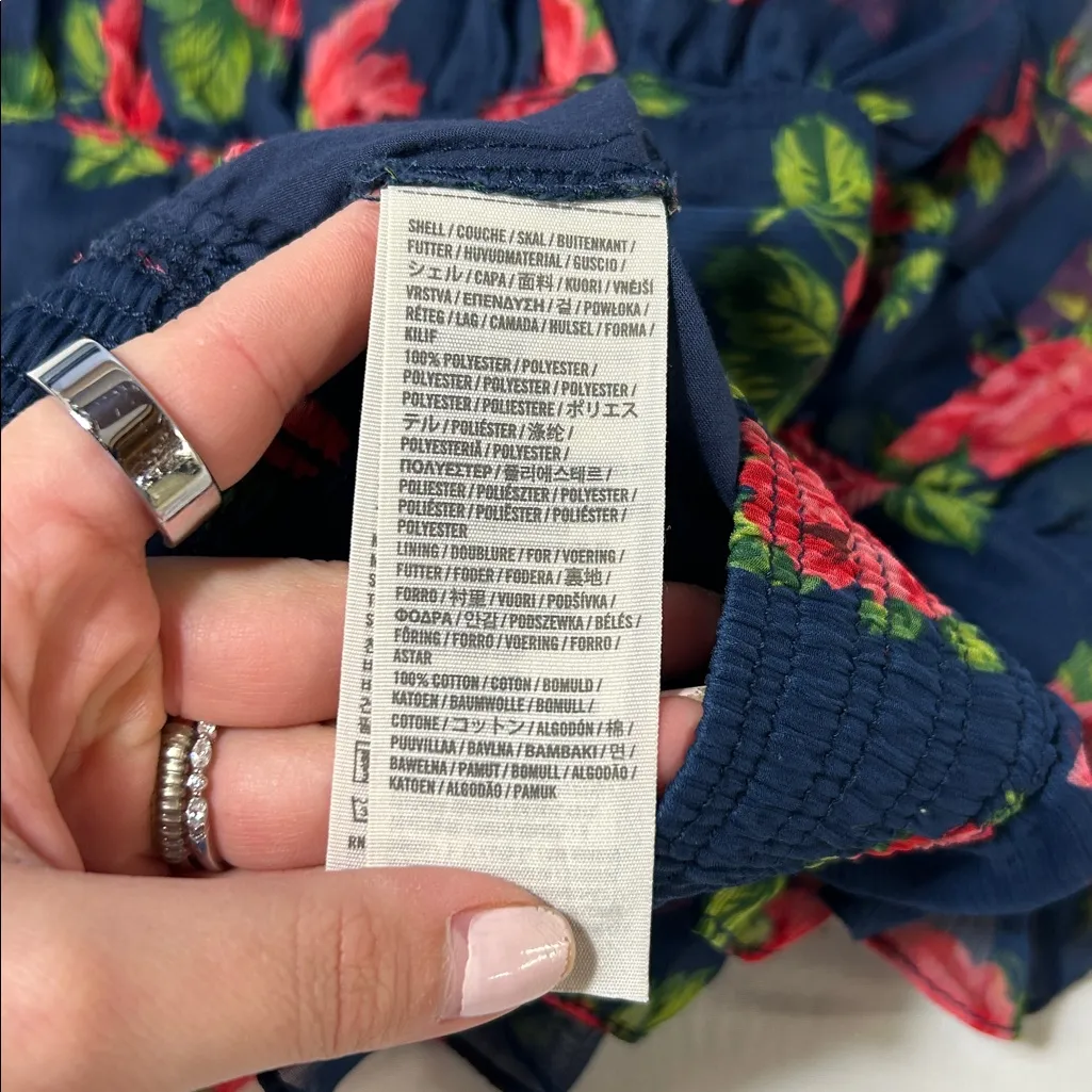 Vintage y2k 2000s floral Abercrombie & Fitch layered mini skirt dainty feminine - Image 5