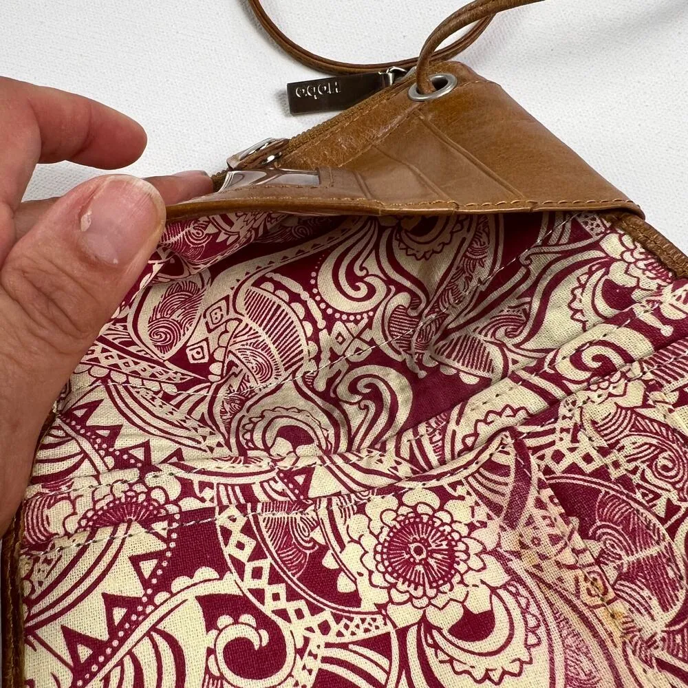 Hobo The Original Leather Crossbody Brown Wallet Organizer Card Holder - Image 6