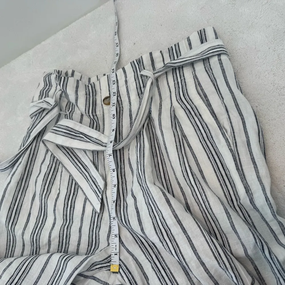 Madewell Linen Paper Bag Pants Size 6 - Image 10