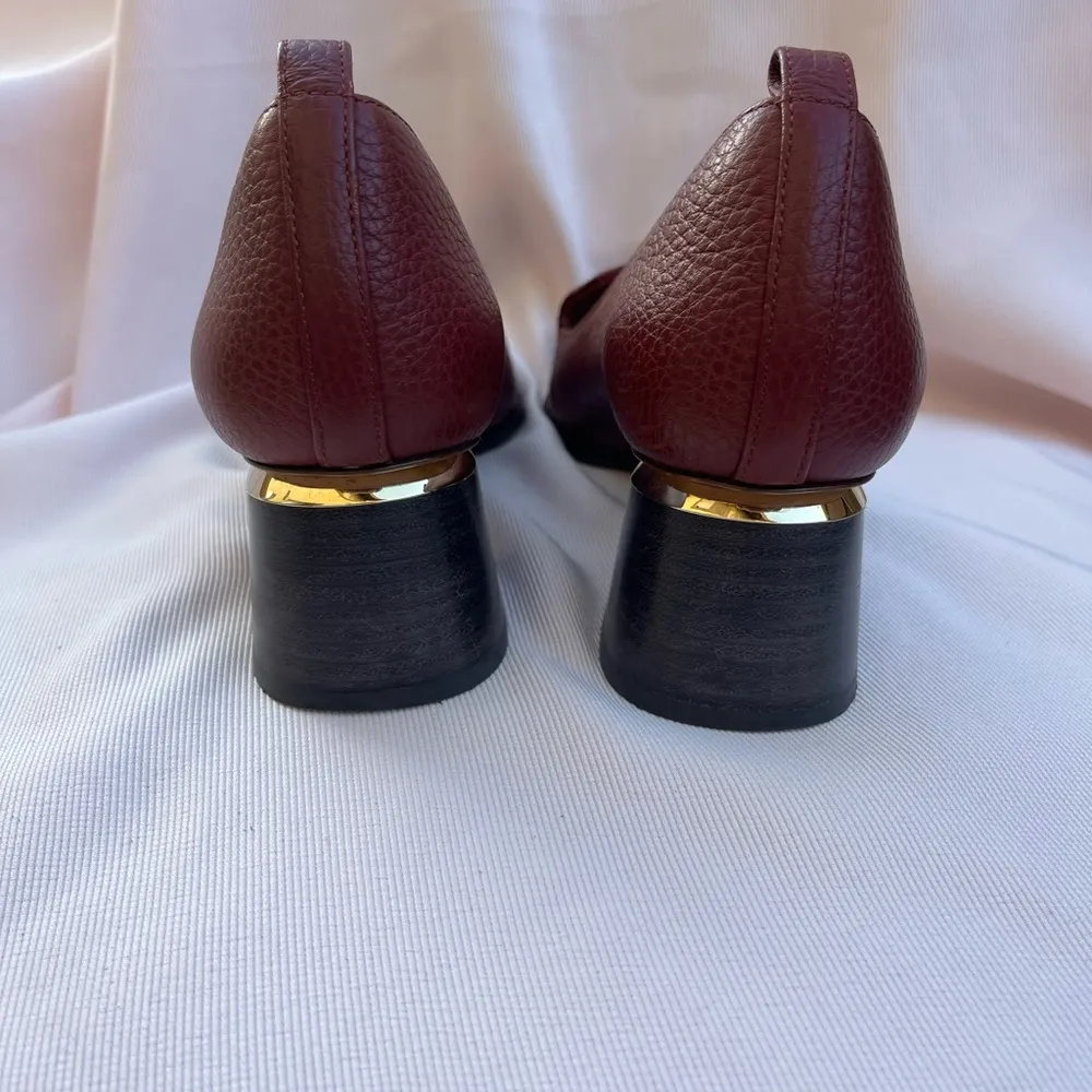 Nicholas Kirkwood Burgundy Leather Flats Red Size undefined - Image 5