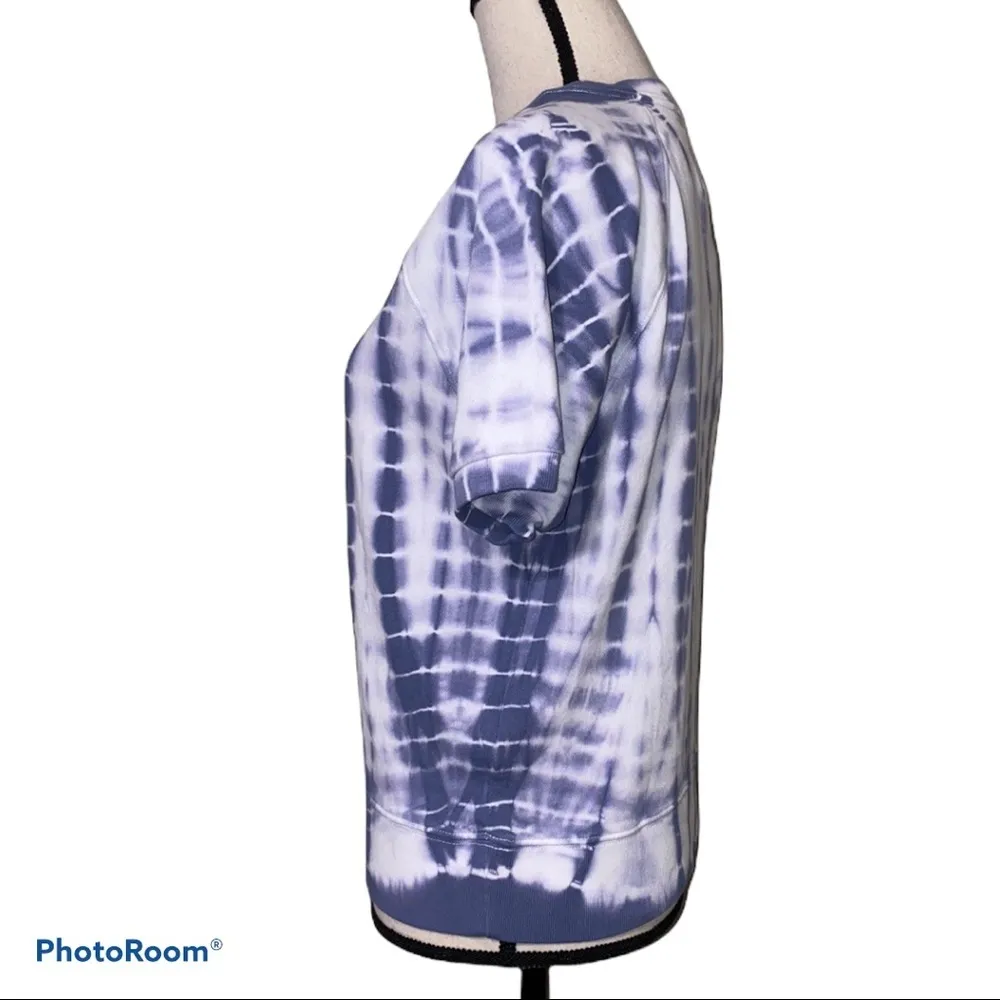 GAP sweats SM womens blue white tie-dye sweater - Image 8
