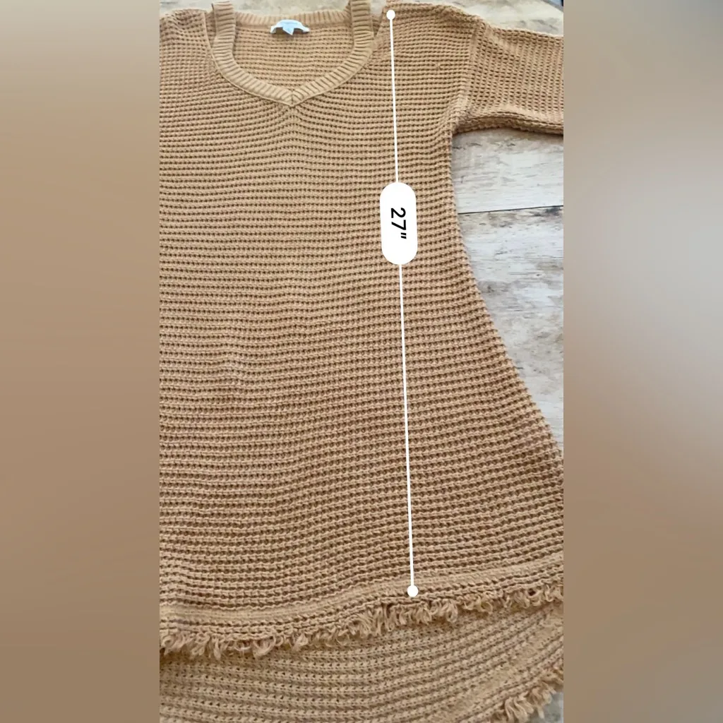 Hayden Los Angeles Women’s Small Cotton Oversized Cut Out Cold‎ Shoulder Sweater - Image 10