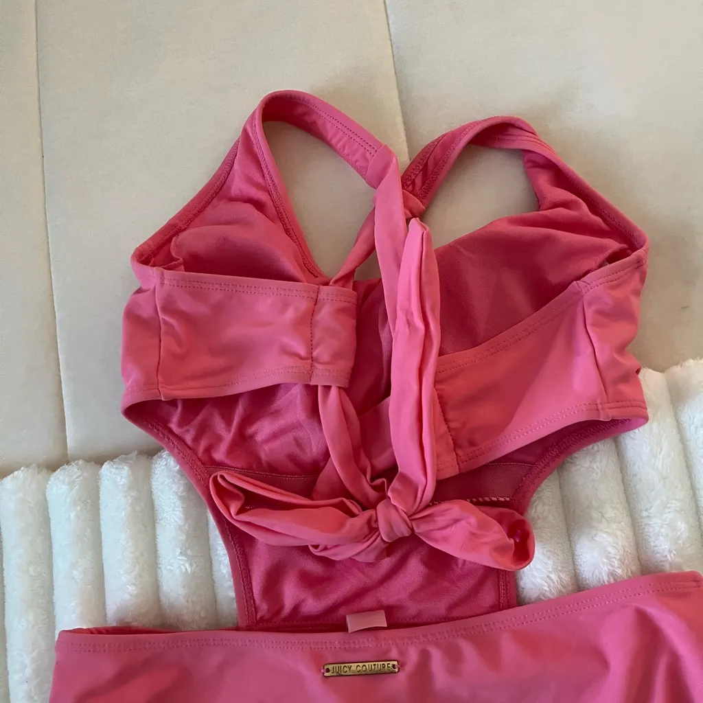 NWOT Juicy Couture Pink One-Piece Swimsuit - Image 5