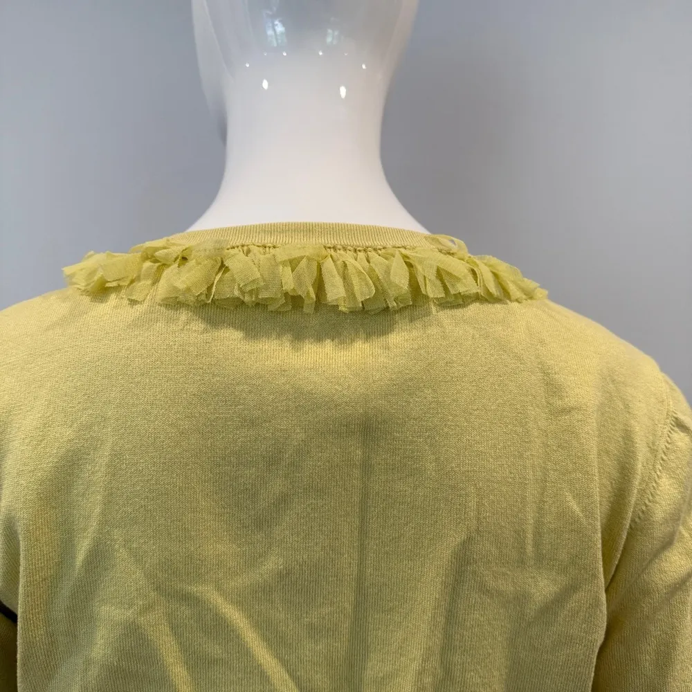 Cynthia Steffe Ruffled Cardigan Sweater - Image 6