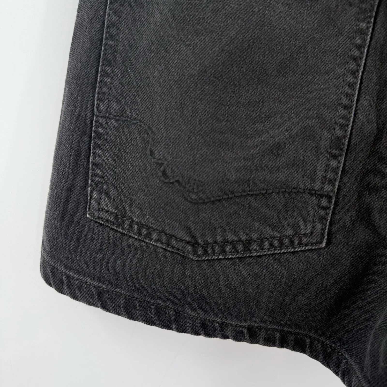 Free People We The Free Jean Shorts Women's SZ 25 Black/Gray 100% Cotton Pockets - Image 10