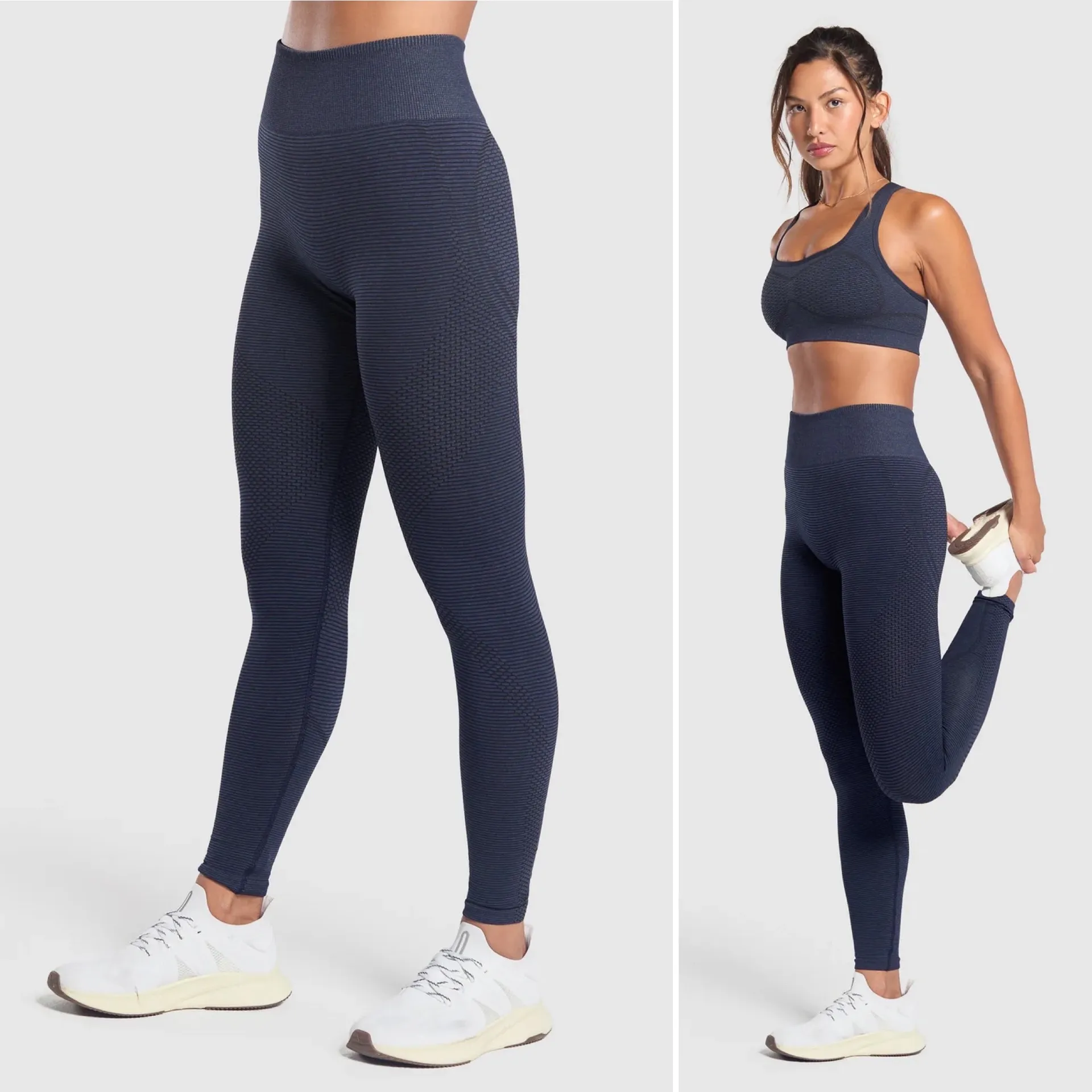 Gymshark Sport Seamless Leggings - Heavy Blue/Iron Blue size S - Image 5