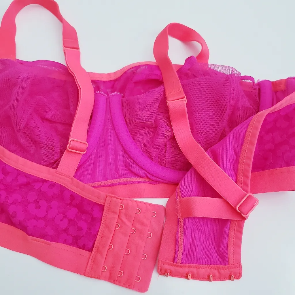 Cacique Sheer Cheetah Print Unlined Bra - Image 5