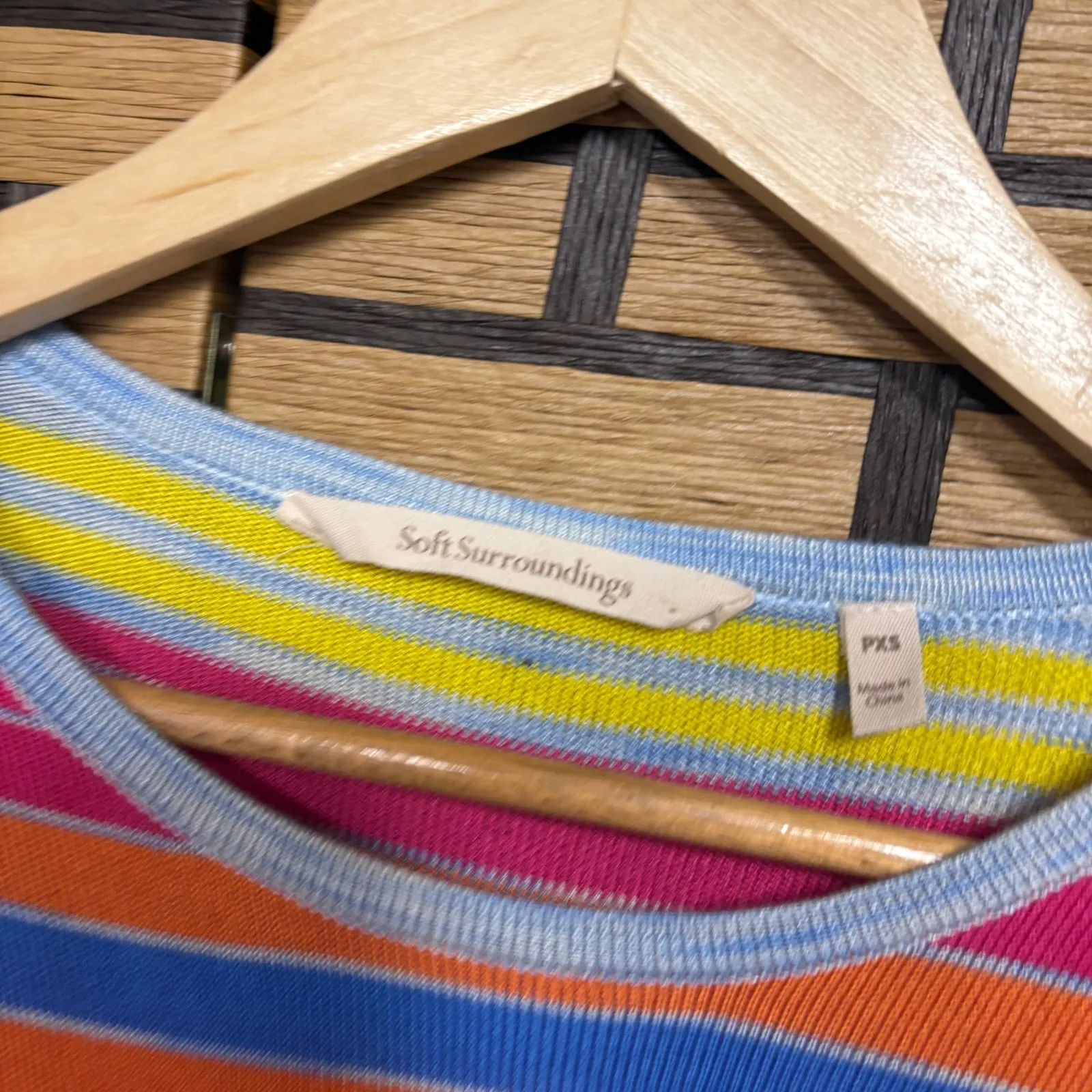 Soft Surroundings Multi Stripe Sweater Size XS Petite - Image 5