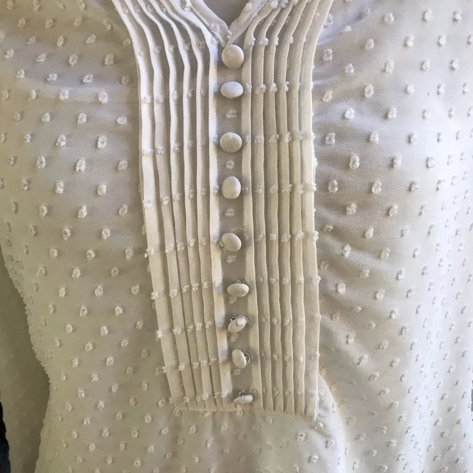 Brixton Ivy Cream Embroidered Blouse Long Sleeve Shirt Women's Size Medium - Image 6