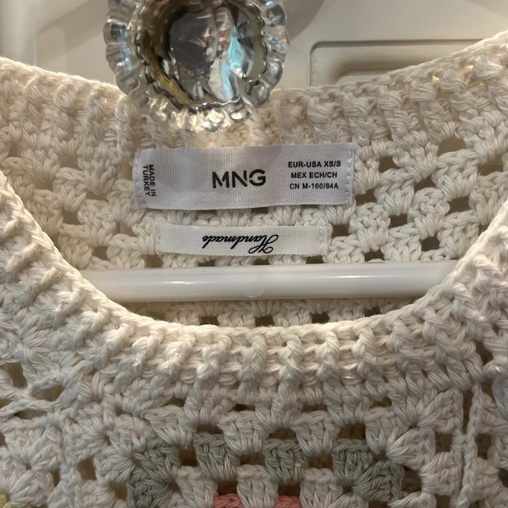 Mango MNG Granny Square Hand Crocheted Sweater XS/S - Image 4