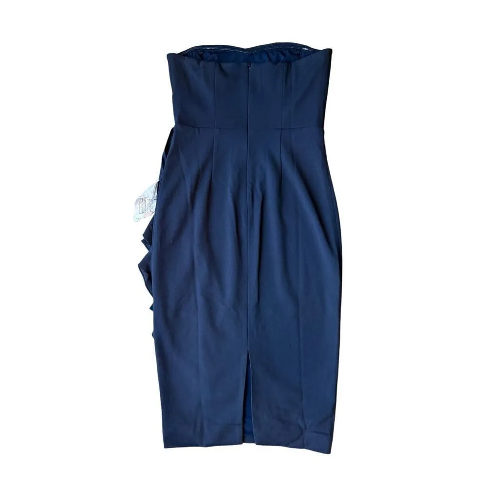 Dress The Population Liv Dress In Navy Blue Size M - Image 5
