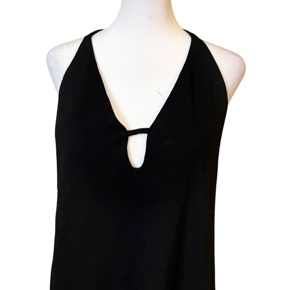 Revolve Lanston Black Mini Dress/ Coverup Size Medium NWT - Image 2