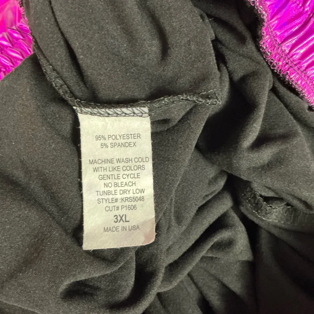 Vibrant Purple Tiered Skort Size 3X - Image 3