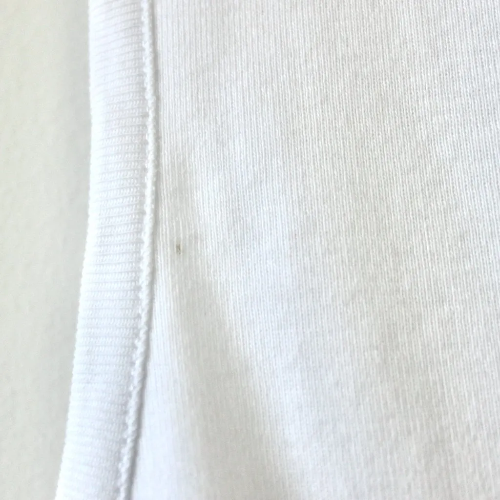 Rafaella 100% Cotton White Sleeveless Metal Accent Tank Top Extra Large Size XL - Image 4