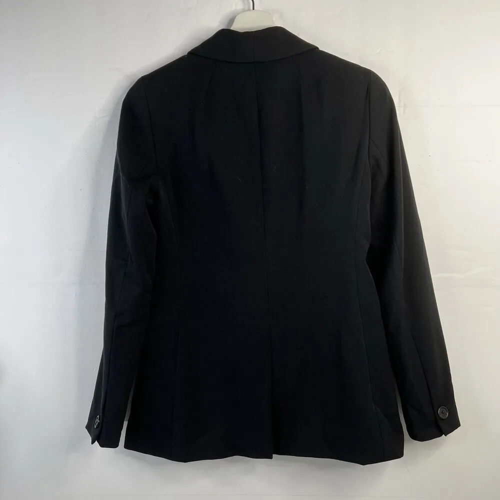 J. Crew Size 2 Blazer Factory Twill Single Button Black Lined Women’s Stretch - Image 14