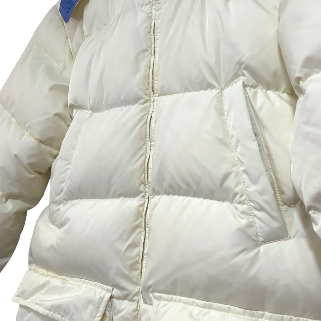 Lands’ End Cream Puffer Hooded Goosedown Coat Size Small Womens 6-8 - Image 5