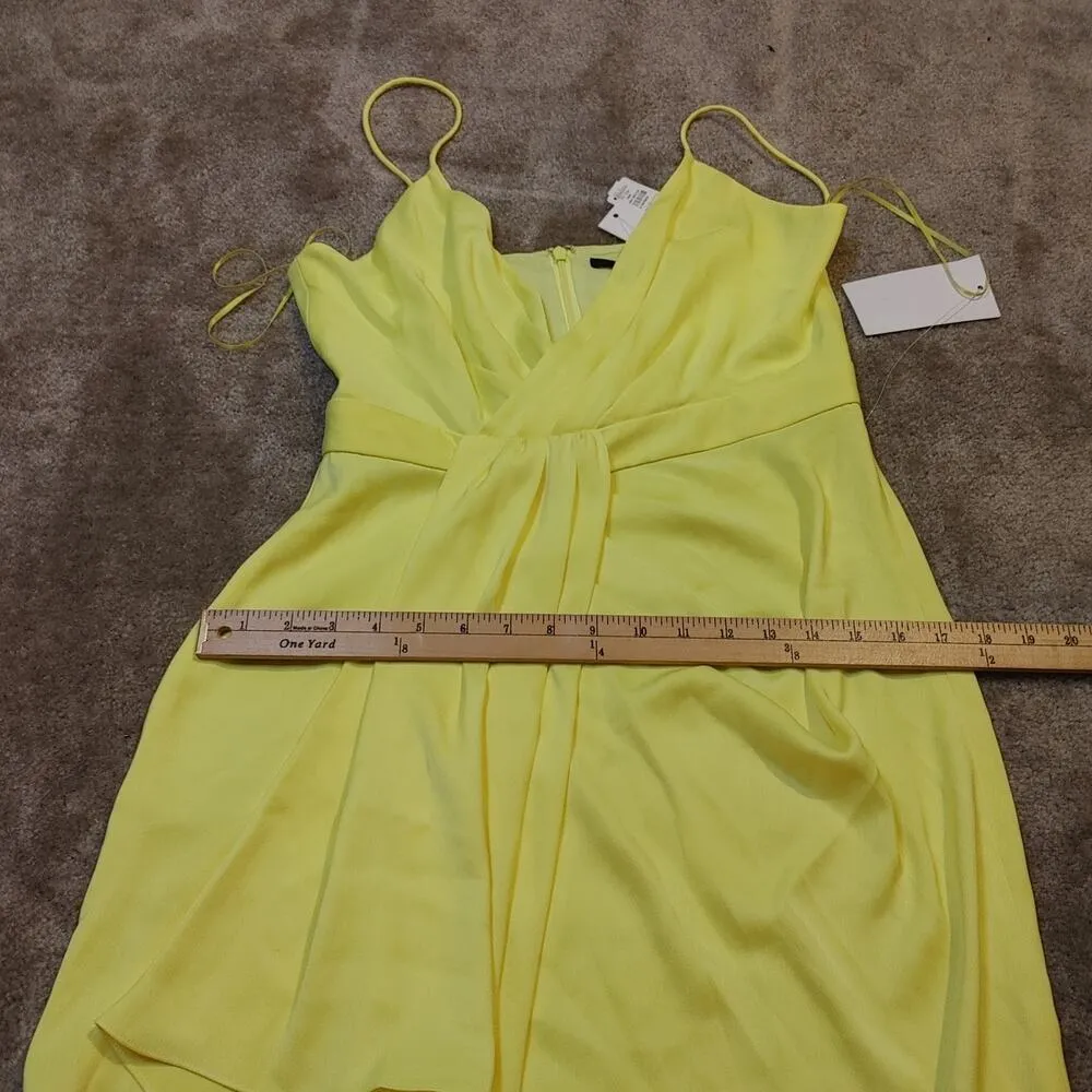 Jay Godfrey Size 8 NEW NWT Bright Highlighter Yellow Dress Designer Colorful - Image 5