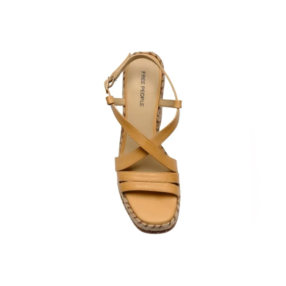 🆕 FREE PEOPLE | FAHN PLATFORM SANDAL | NATURAL | SIZE: US 9 - Image 5