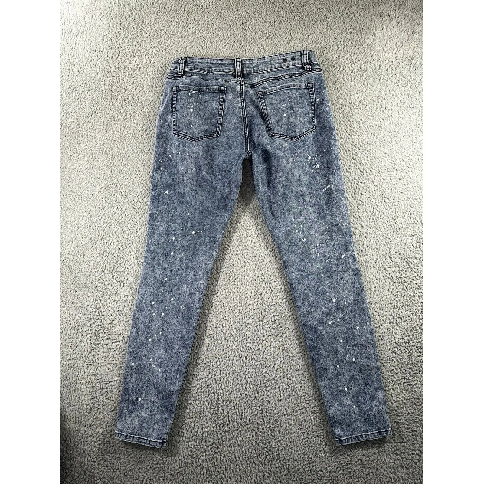 Cabi Jeans Women 10 Low Rise Skinny Acid Wash Festival Party Casual Retro 30x29‎ - Image 3