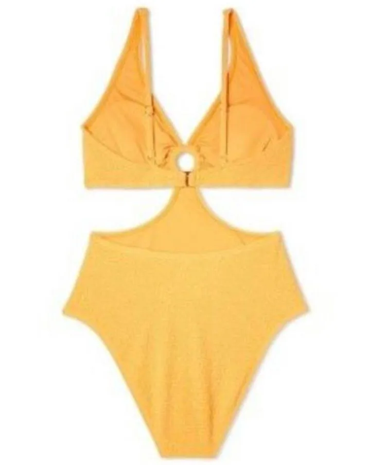 Women's Pucker Textured Ring Detail Monokini  Swimsuit - Shade & shore - Image 5