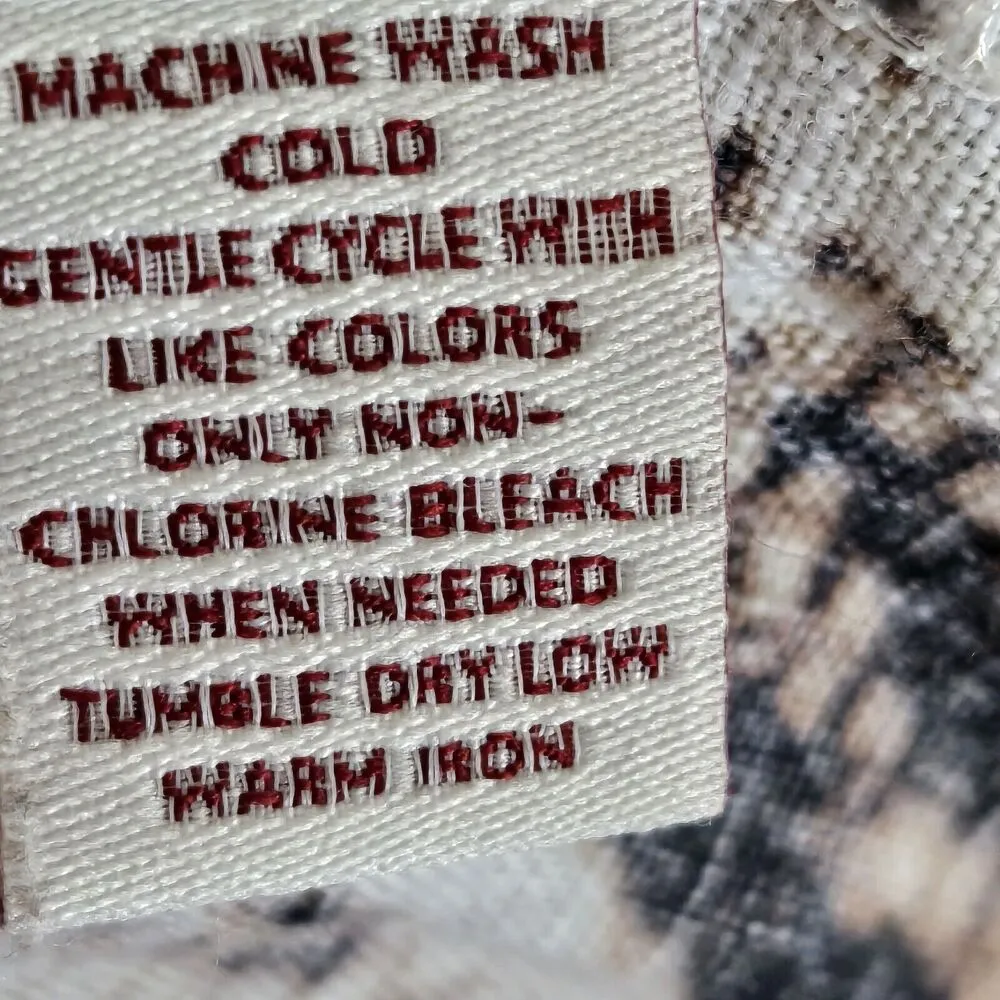 JM Collection Linen V-Neck Button Down Shirt Womens Size 14 Ruched Sleeve Brown - Image 4