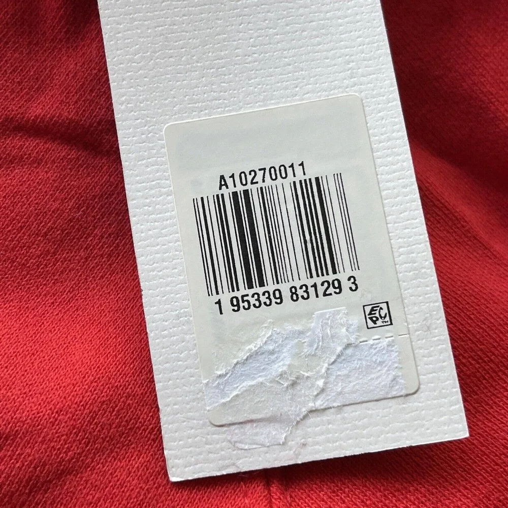 Levi's 1X-Large Sweatshirt Stretch Long Sleeve Red w/ White Logo Womens New - Image 6