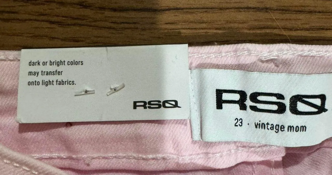 Tillys Pink Vintage Mom Jeans - Image 4