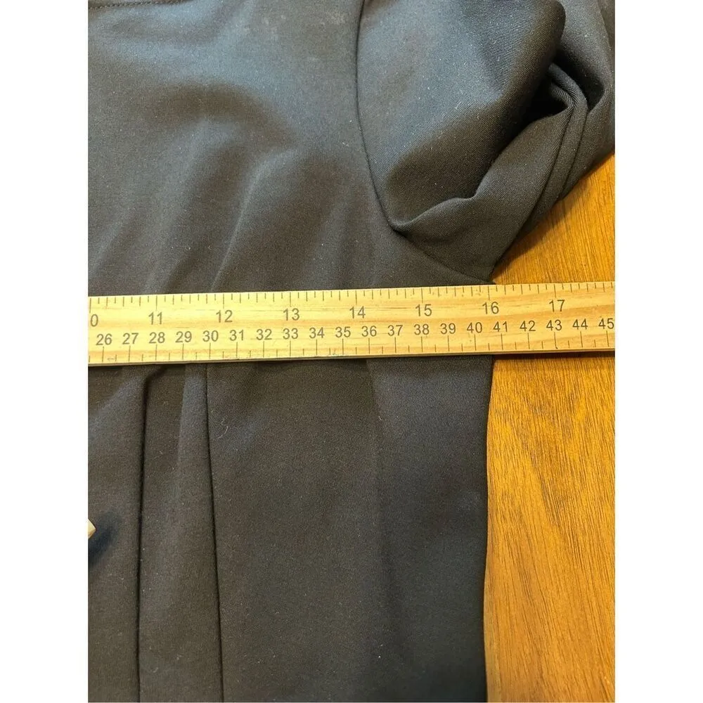 G.I.L.I. Zip Sleeve Milano Ponte Top Black Size 4 - Image 7