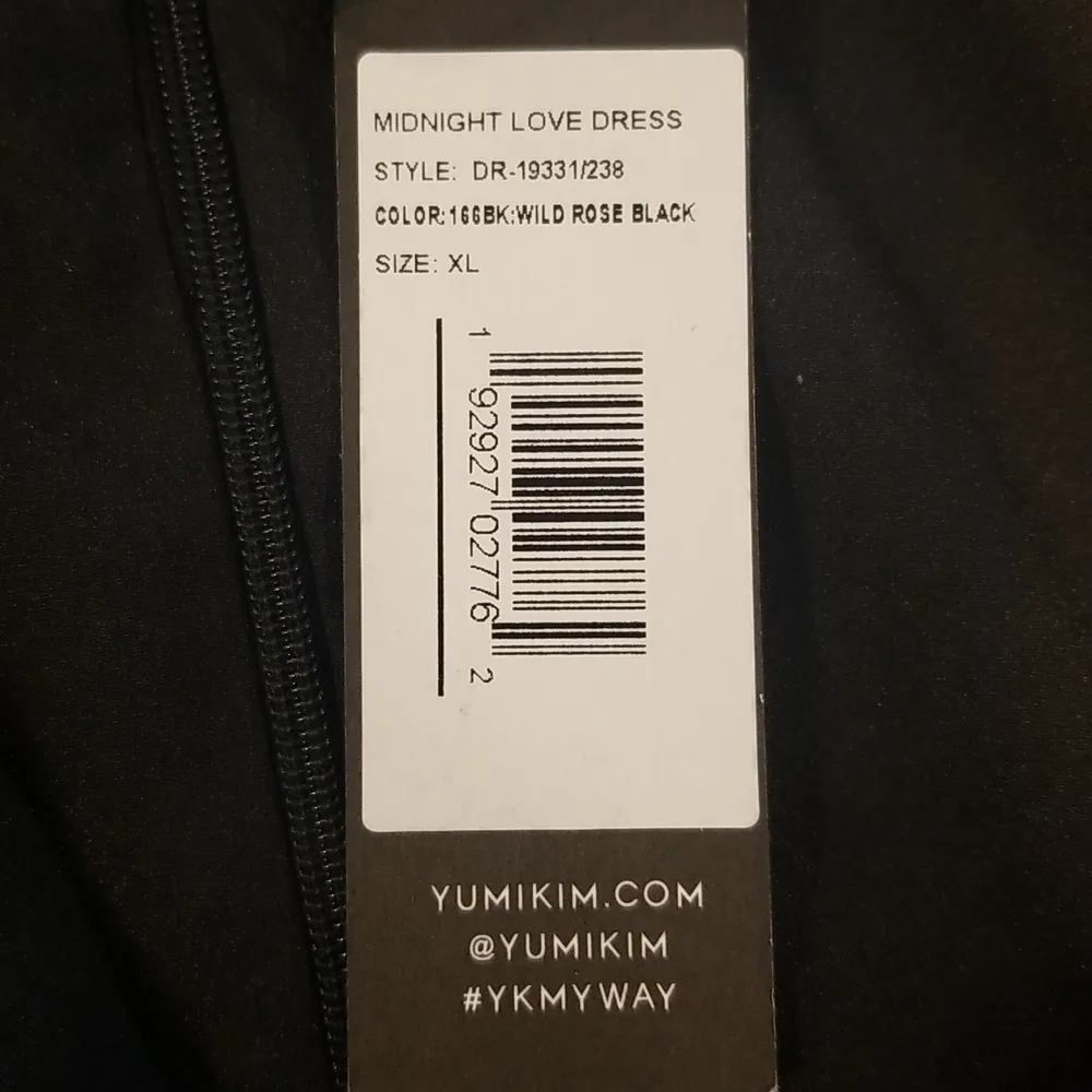 💕YUMI KIM Midnight Love Dress Wild Rose Black Floral Print XL NWT *Missing Belt - Image 15