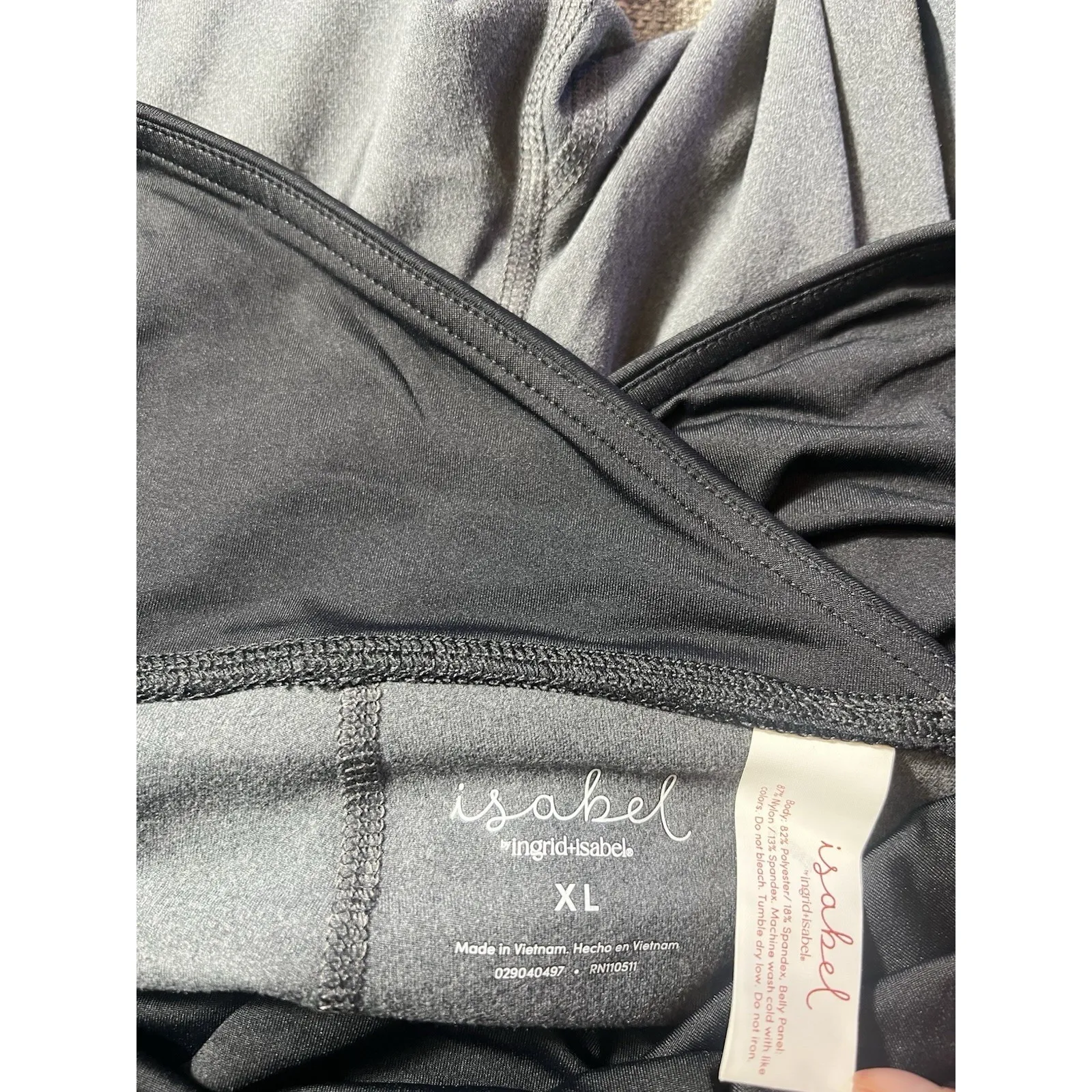 Isabel Maternity‎ Leggins Dark Heather Gray Size XL - Image 8