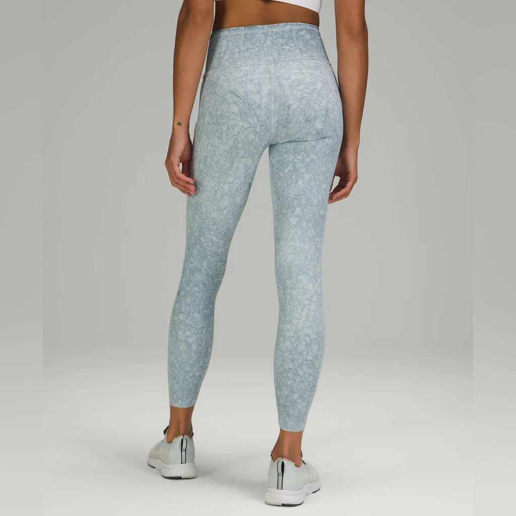 Lululemon Fast and Free Tight 25" *Nulux City Grit White Blue Fog 2 - Image 2