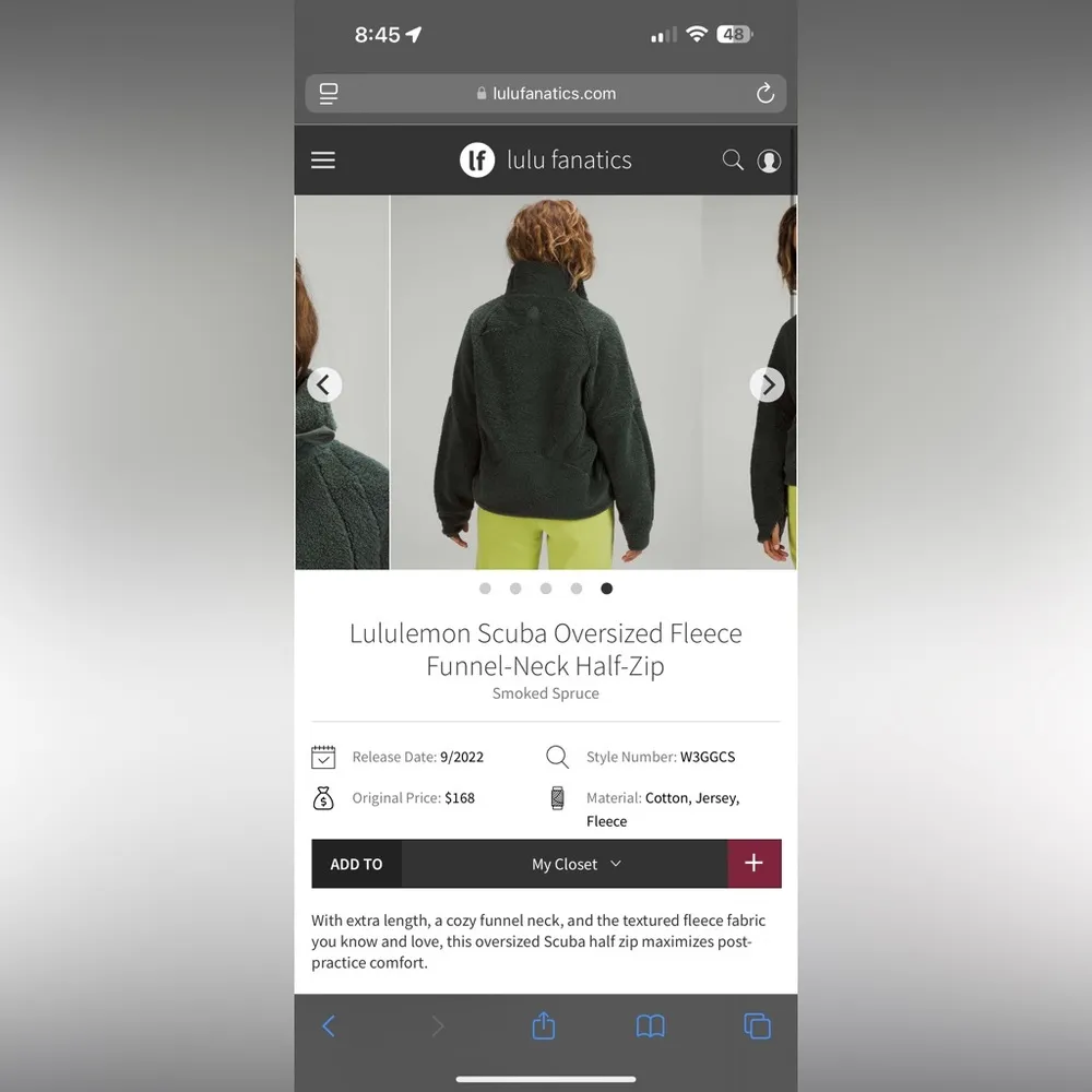 lululemon half zip scuba fleece - Image 10