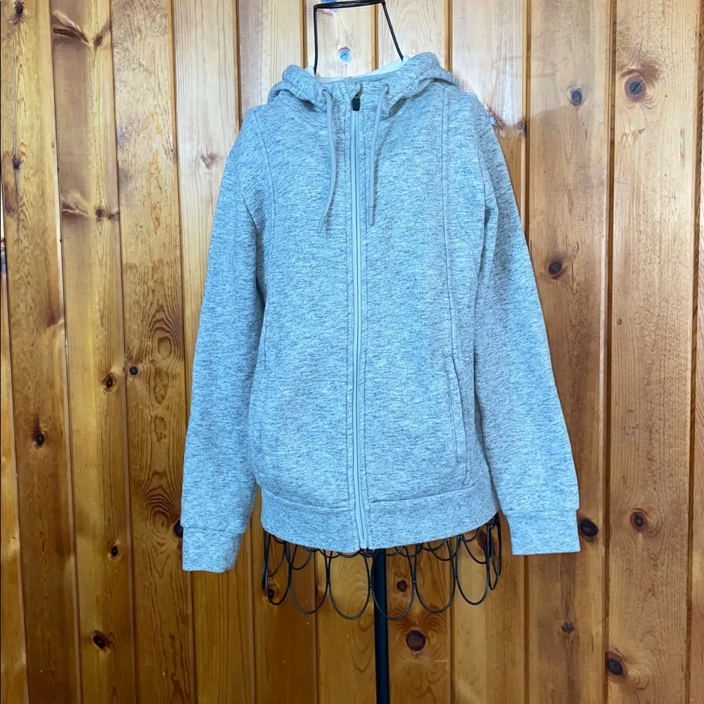 Figs on shift full zip hoodie size XS essential heather gray hoodie nurse wear - Image 3