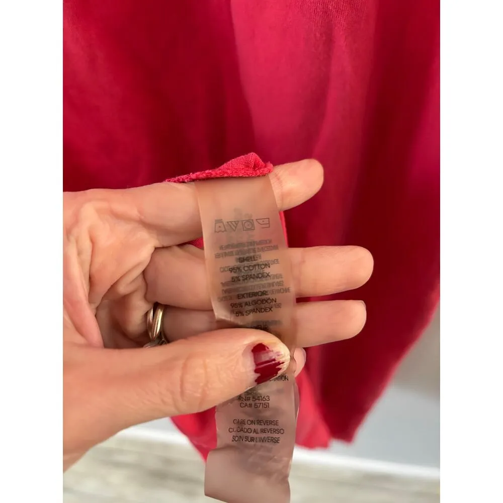 Calvin Klein Womens Tshirt Dress Medium Pink Short Sleeve Cotton Mini Crewneck - Image 4