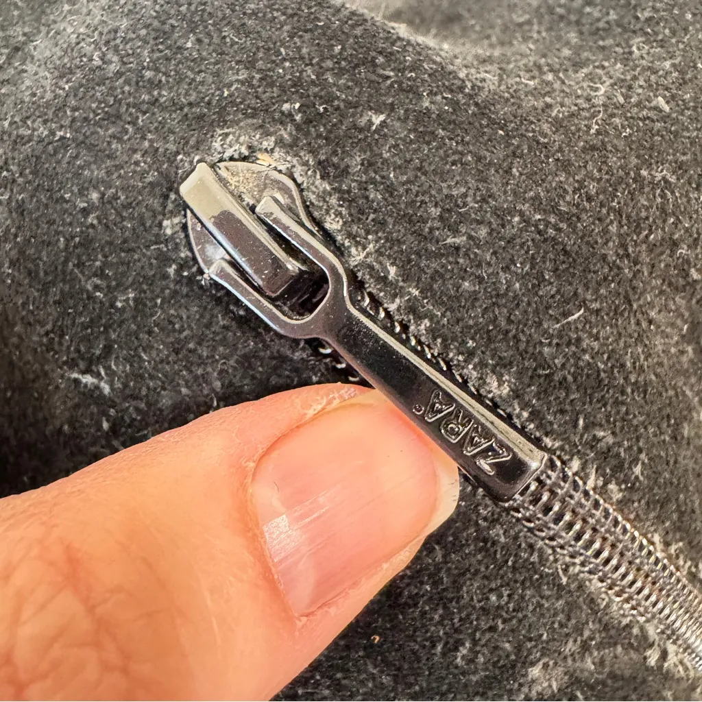 Zara Black Suede Leather Over The Knee Boots Women’s 8 Fall Tall Boho Classic - Image 9