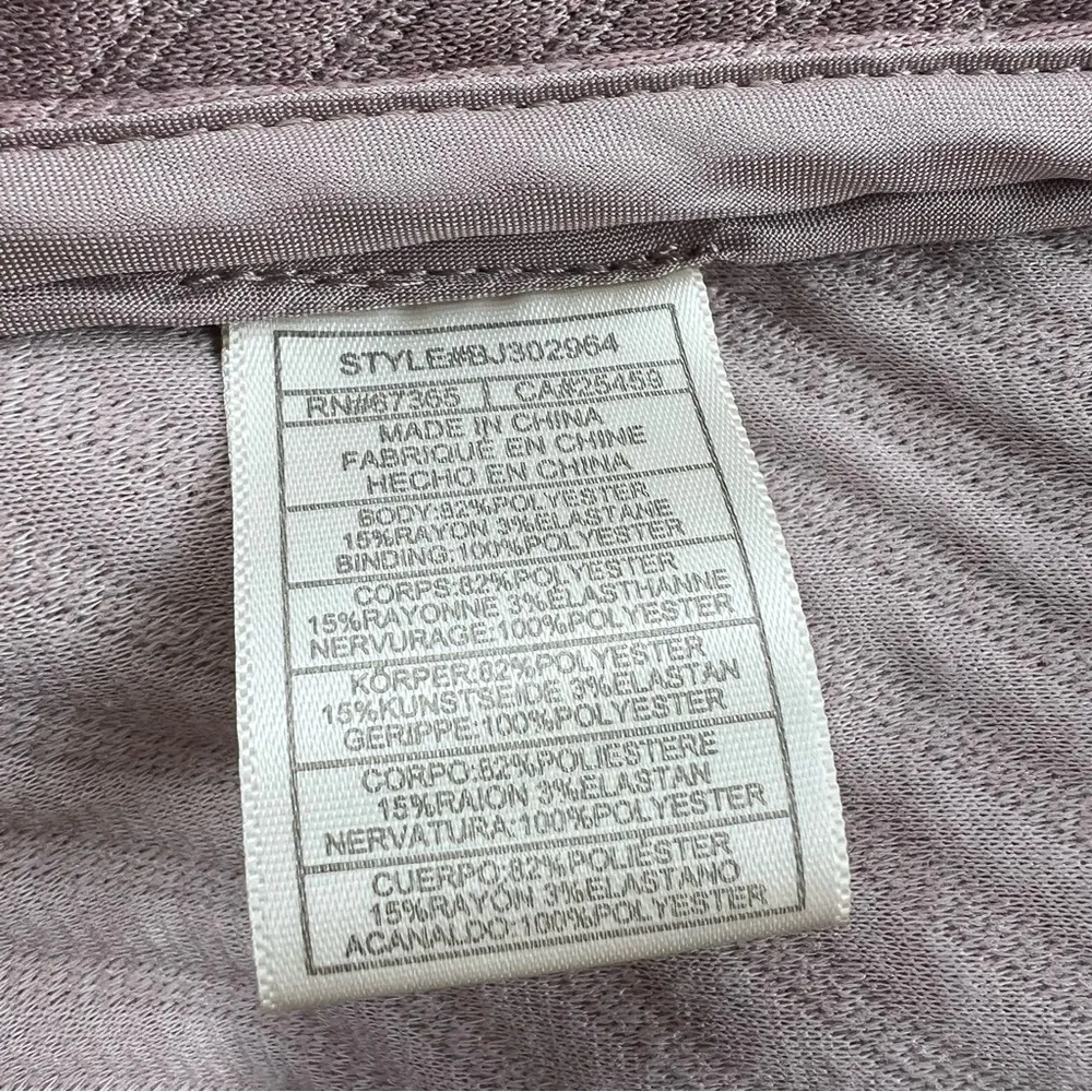 BB Dakota Place To Be Moto Jacket Dusty Mauve Ribbed Knit M Full Zip - Image 15