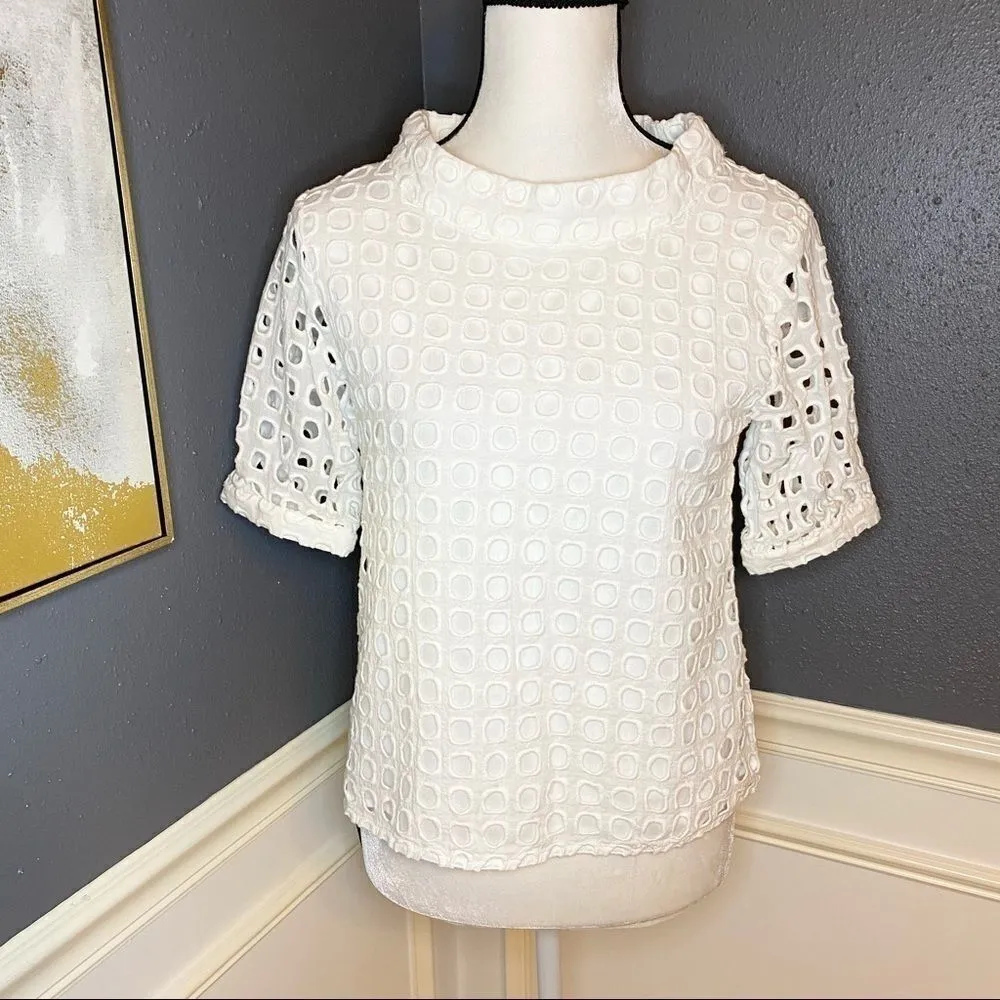 Anthropologie  Wolven Eudora Eyelet Top - Image 7