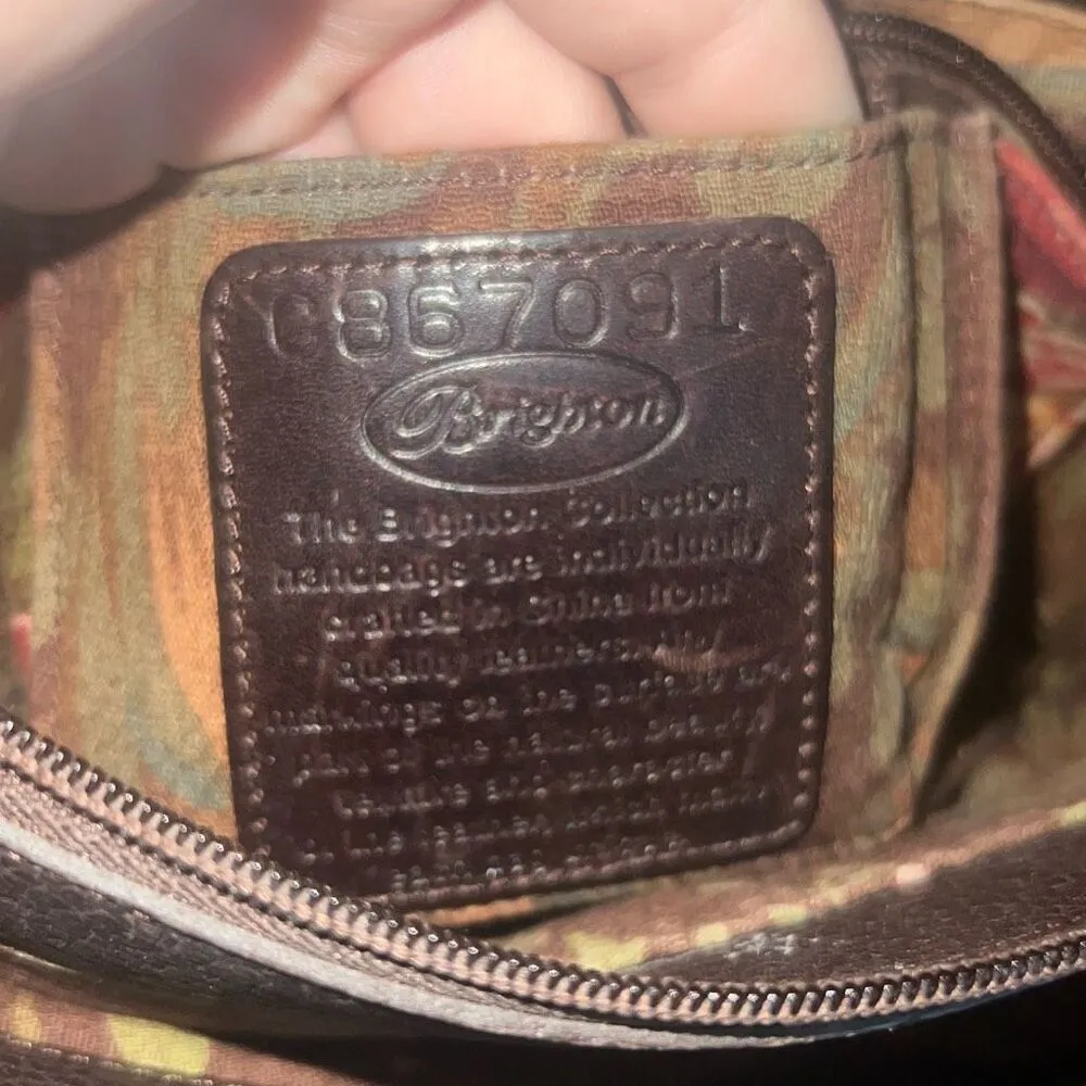 Brighton ✨ Alligator Pattern Brown Leather Bag✨ - Image 8