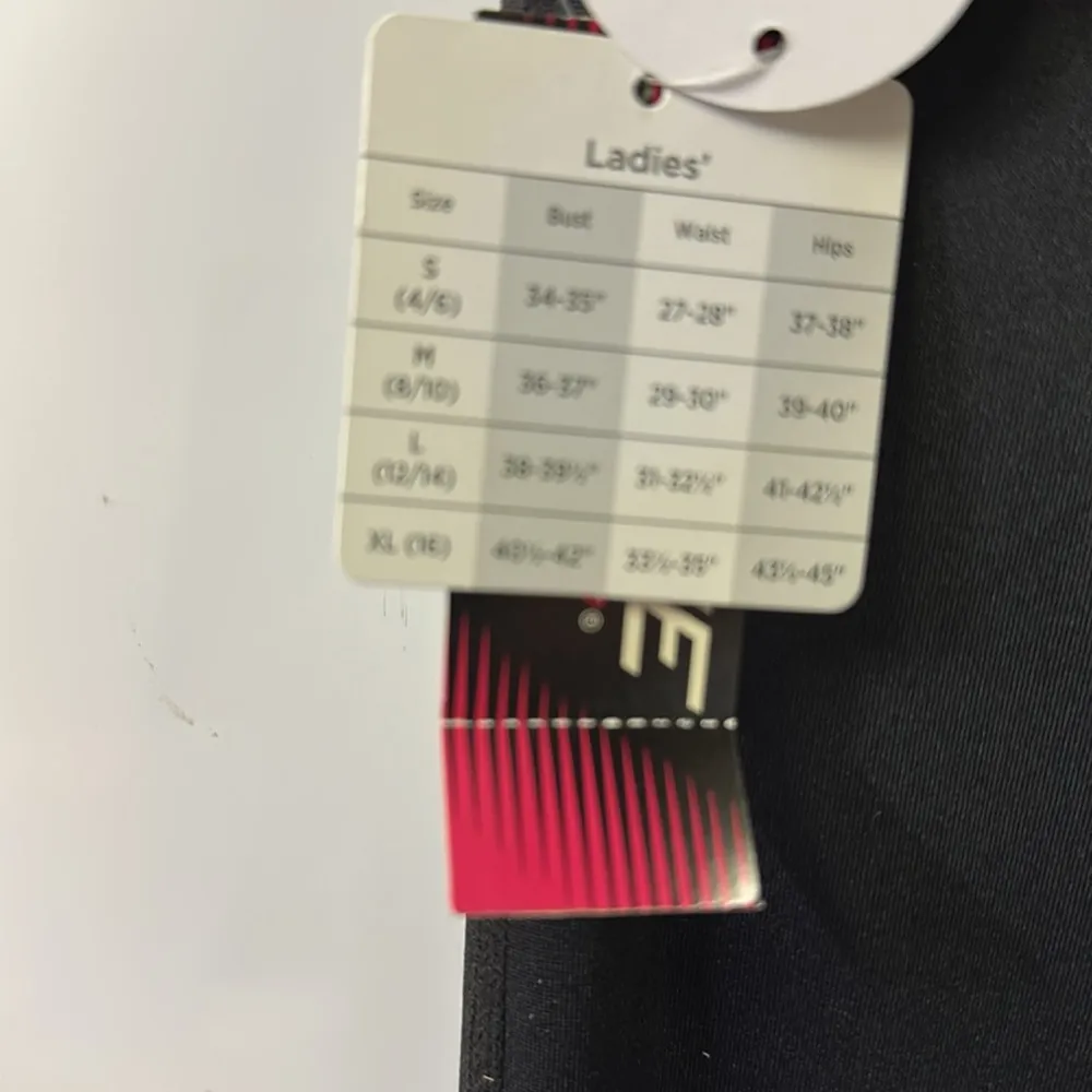 Zone Pro Black Coral White Colorblock Full Length Athletic Leggings Womens M - Image 6